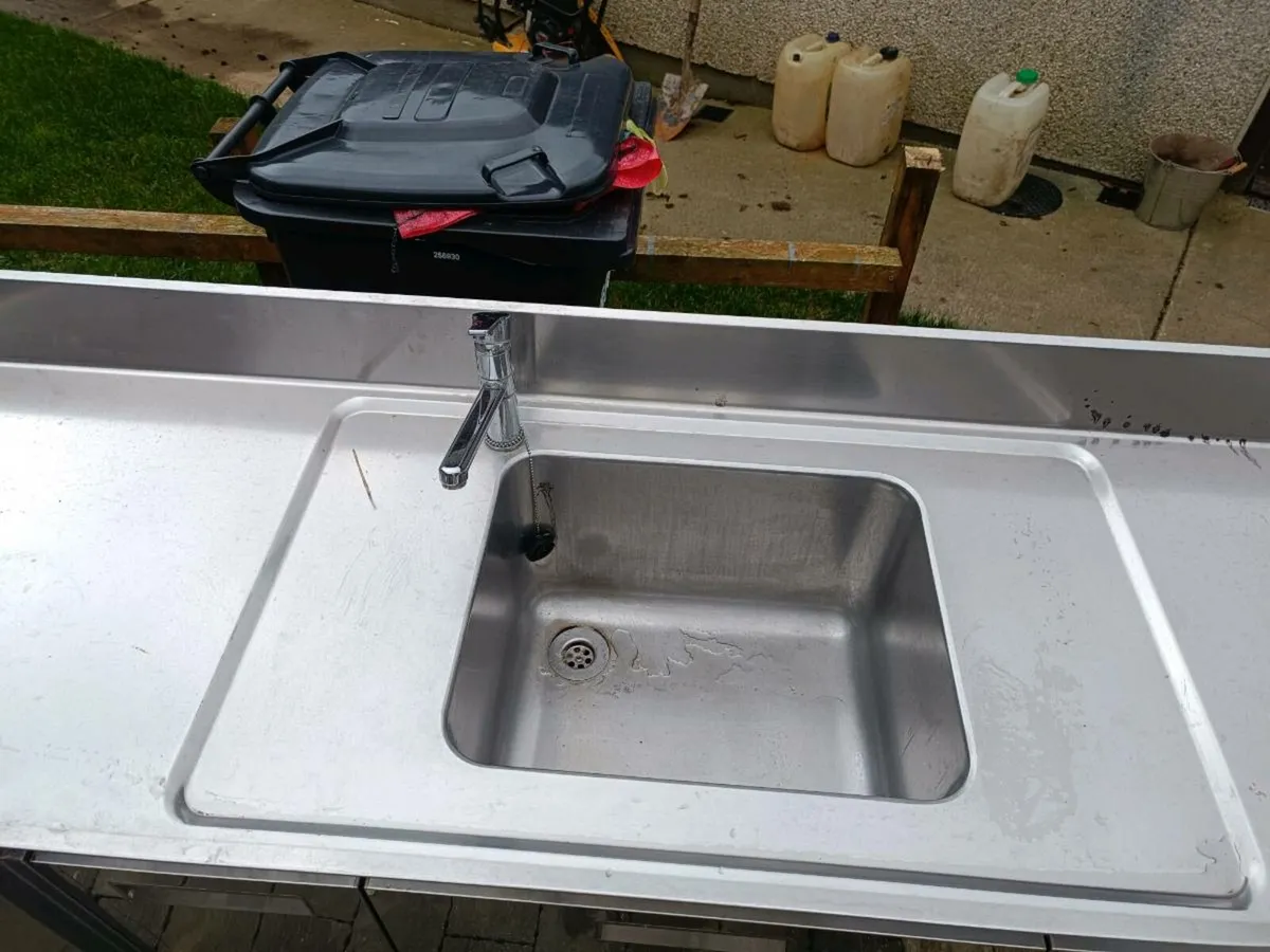 Stainless steel commercial sink unit - Image 2