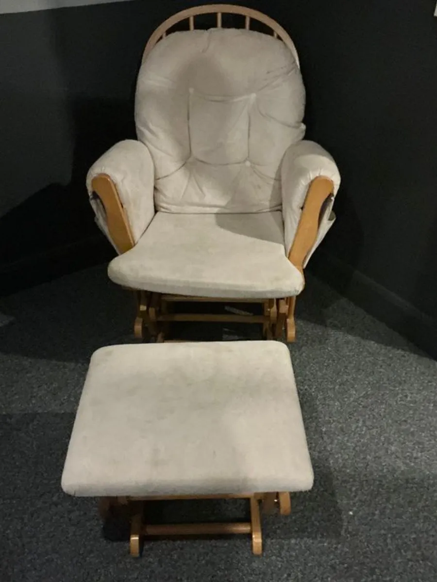 Breast Feeding Chair and Footstool