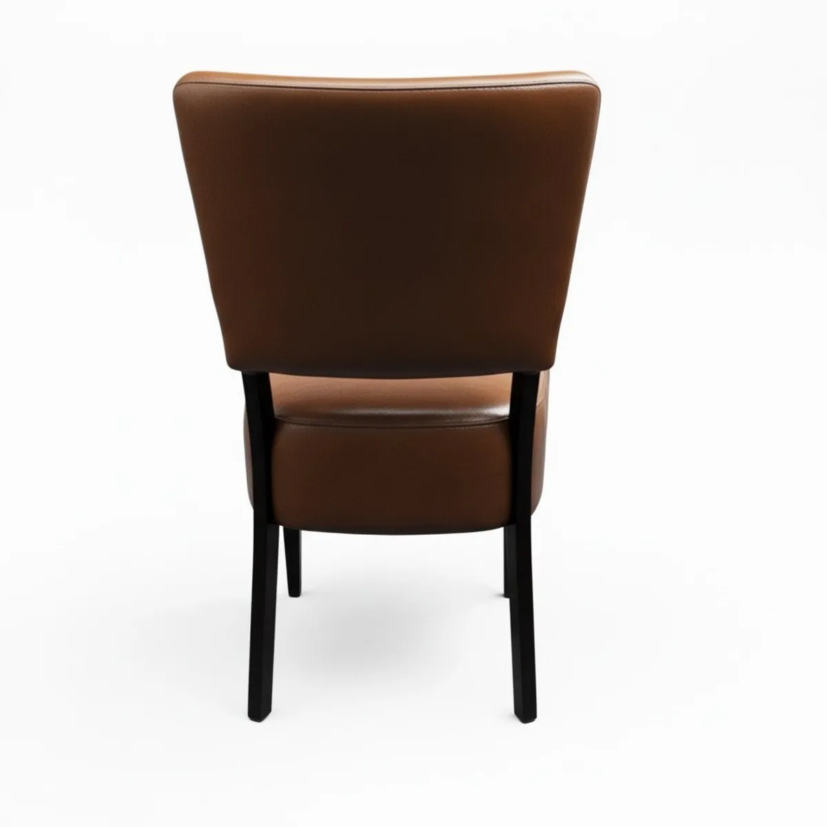 New Classic Brown Faux Dining Chair - Image 3