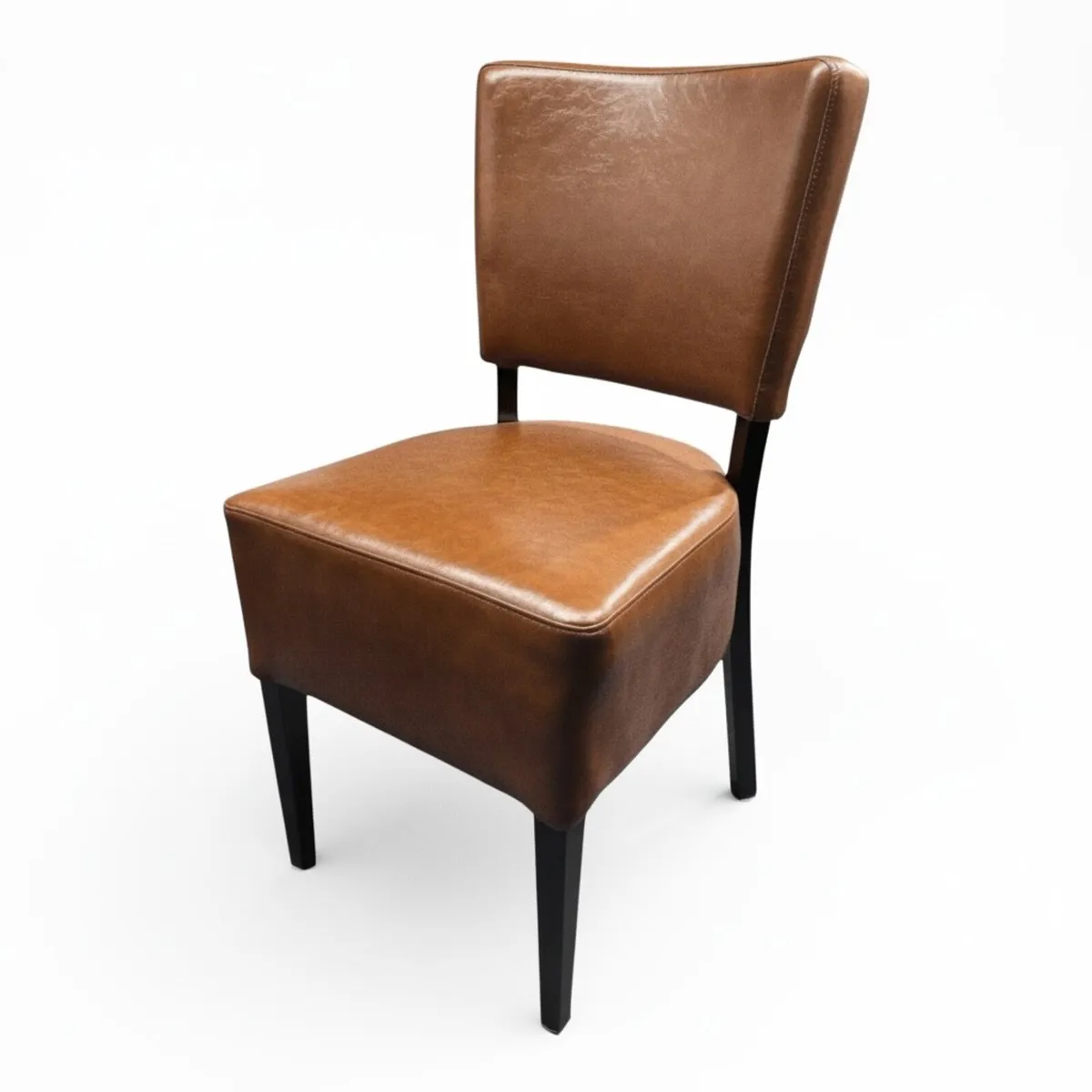 New Classic Brown Faux Dining Chair - Image 2