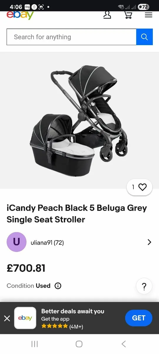 I candy Peach 5 single buggy - Image 4