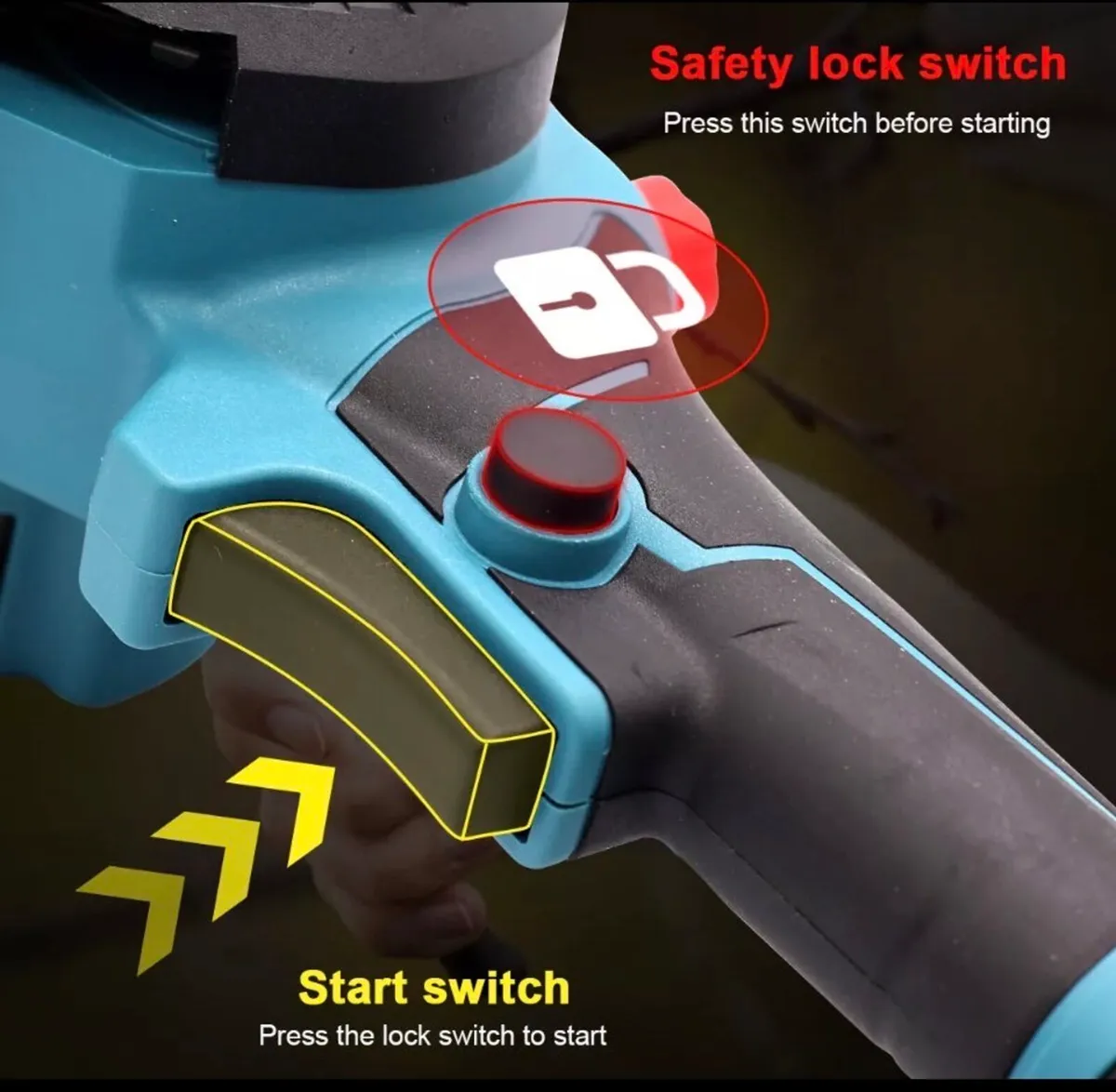 Mini Chainsaw 8” Wood Cutter & 2 Batteries NEW - Image 2
