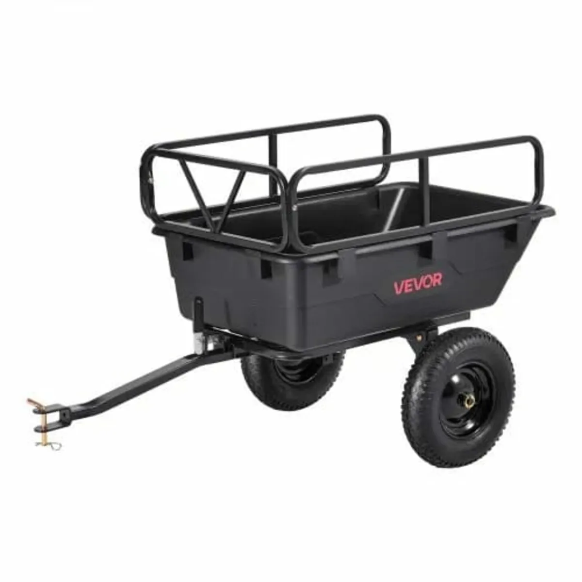 Dump Trailer 500 lbs 10 Cu. Ft Tow Behind Plastic - Image 1