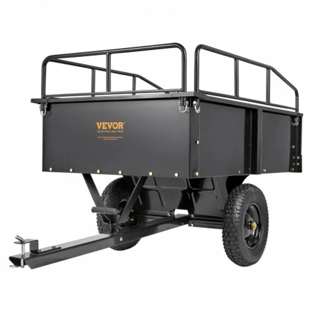 Heavy Duty ATV Trailer Steel Dump Cart, 340 kg 0.4 - Image 1