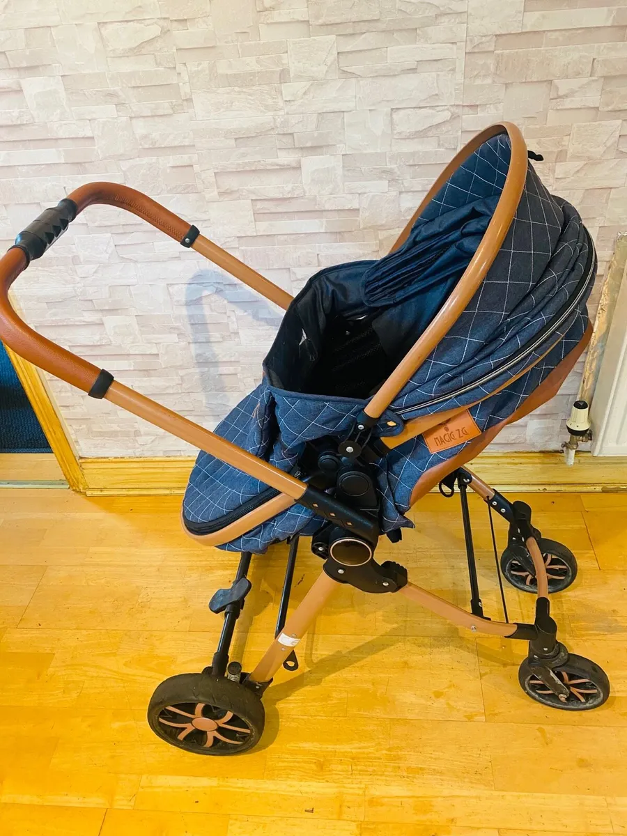 Baby Pram with Car Seat 3 in 1 Stroller - Image 3