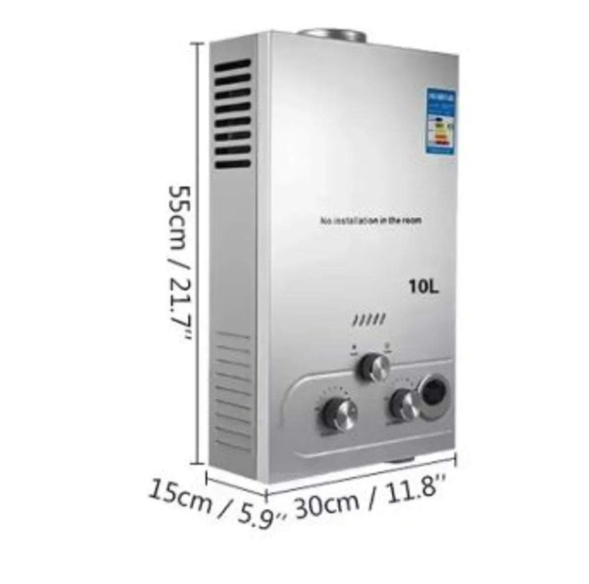 LPG Water Heater 6L 8L 10L 12L 16L 18L LPG - Image 2