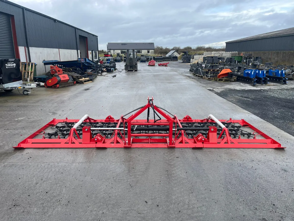 5m, 6m chain hydraulic chain harrows - Image 4