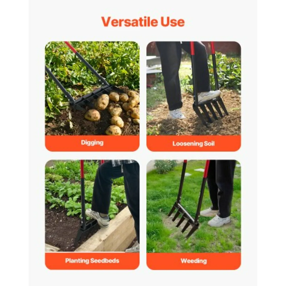 Broad Fork, 5-Tine Pitchfork with Dual Fiberglass - Image 3