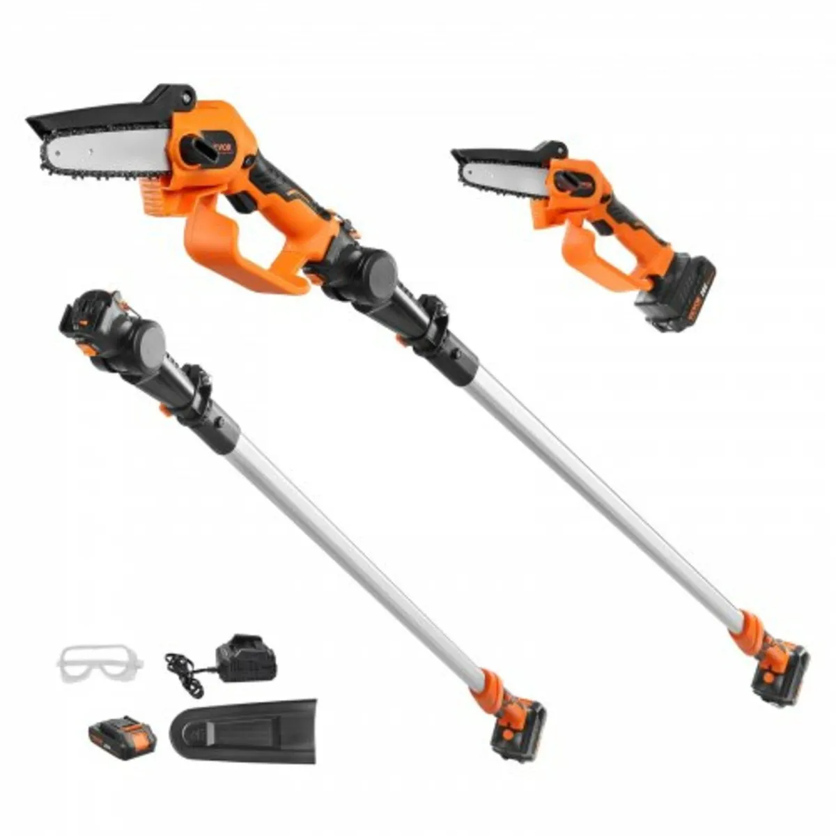 2-in-1 Cordless Pole Saw & Mini Chainsaw, 20V 2Ah - Image 1