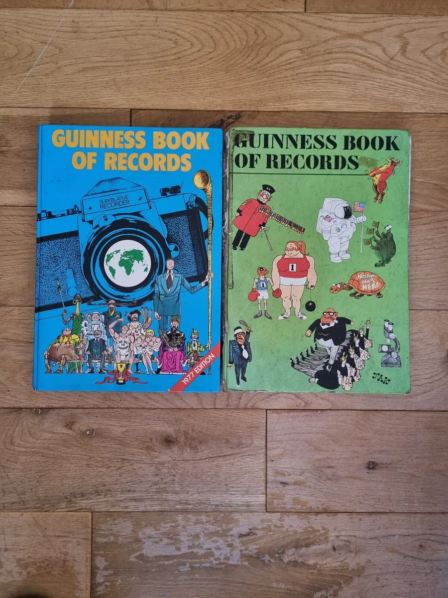 Collectible Guinness Book of Records 1974 & 1977