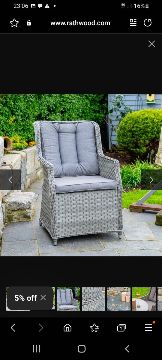 Rathwood table and chairs set - Image 2