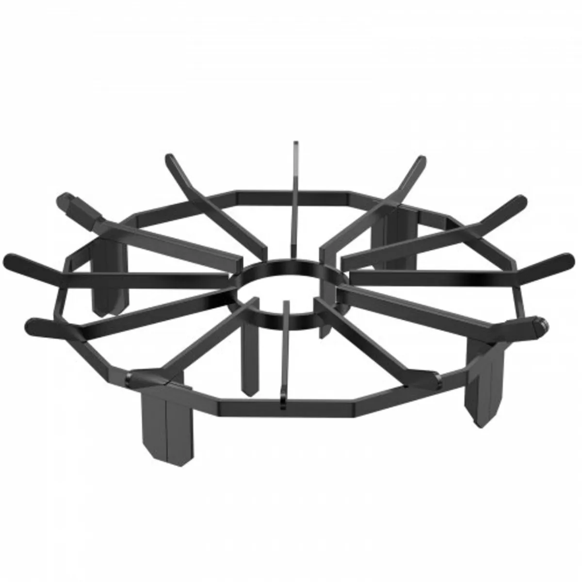 Log Grate, 27 inch Heavy Duty Wheel Fire Grate wit - Image 1