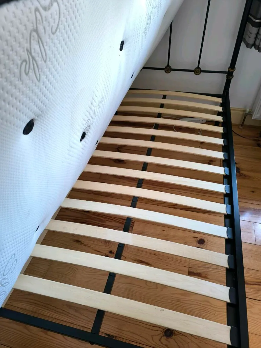 Metal Framed Single Beds with Mattress - Image 1