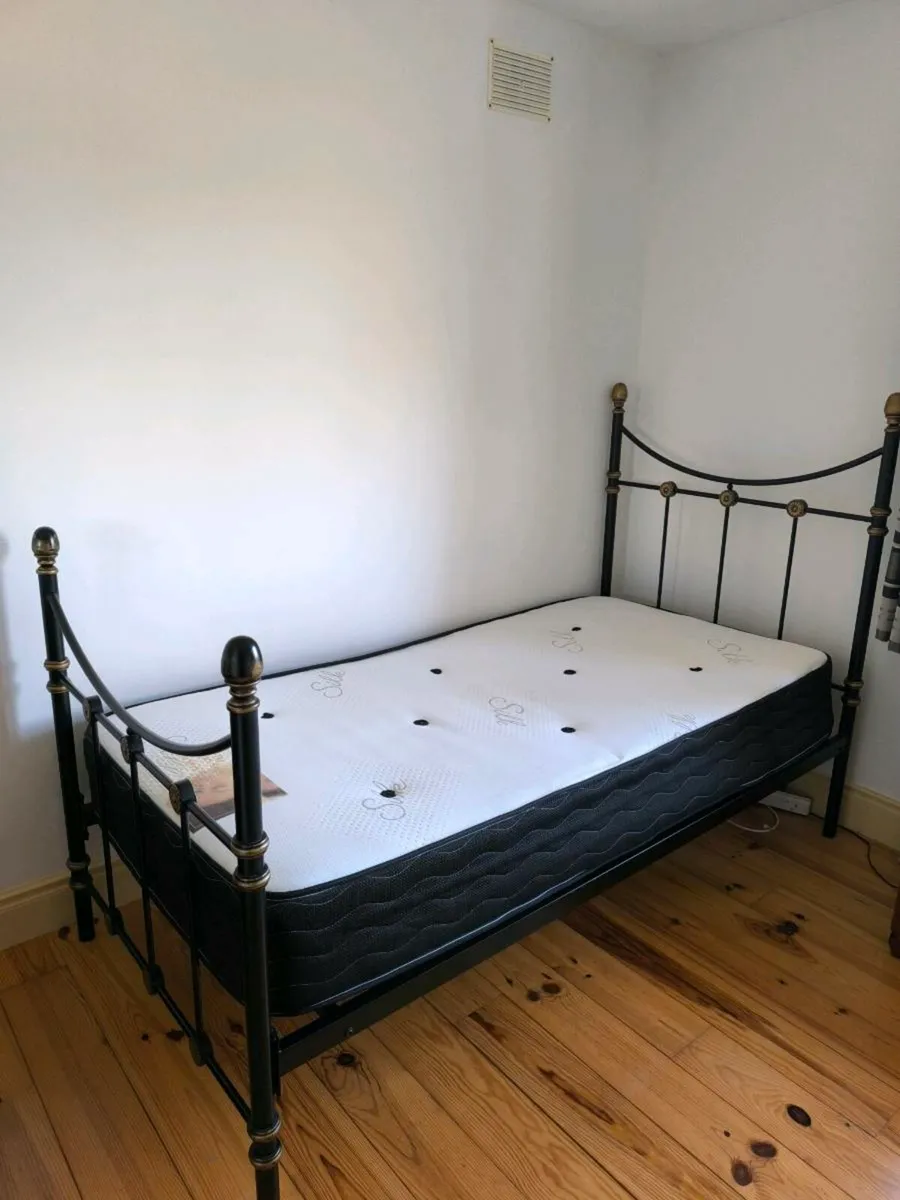 Metal Framed Single Beds with Mattress - Image 3
