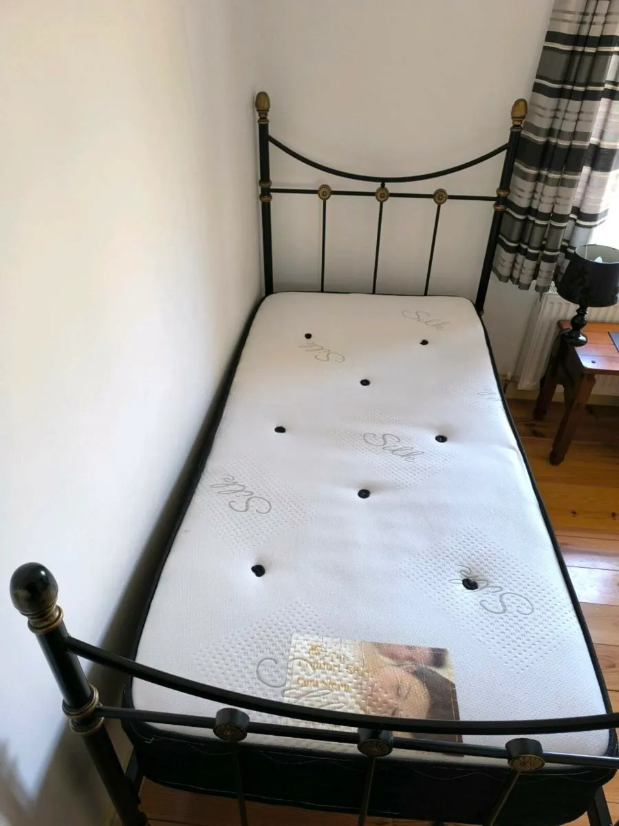Metal Framed Single Beds with Mattress - Image 4