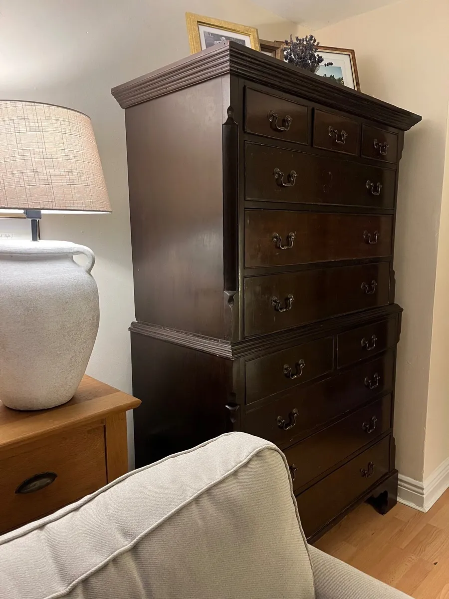 Beautiful Solid Wood Chest-on-Chest - Image 2