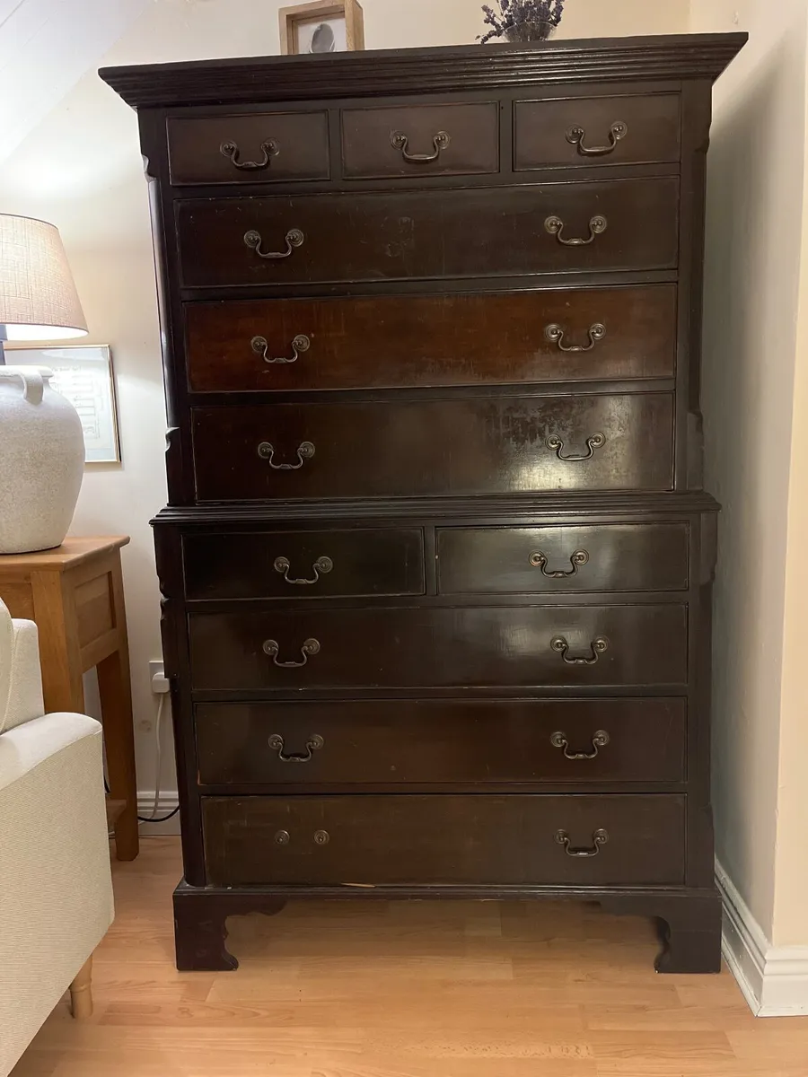 Beautiful Solid Wood Chest-on-Chest - Image 3