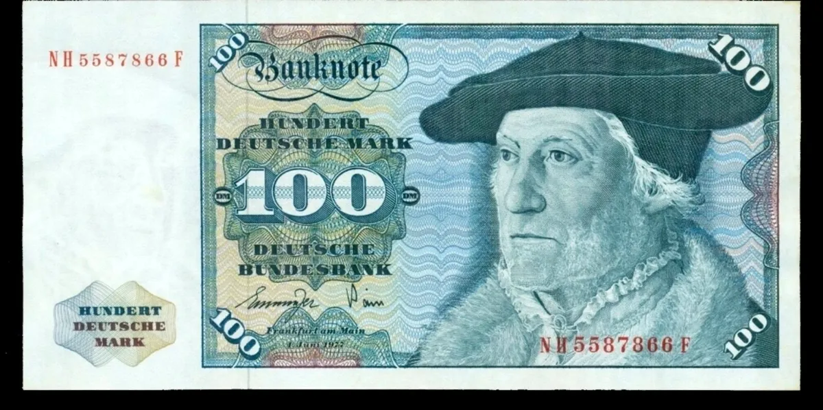 GERMANY: 1977 100 Mark Banknote Paper Money - Image 1