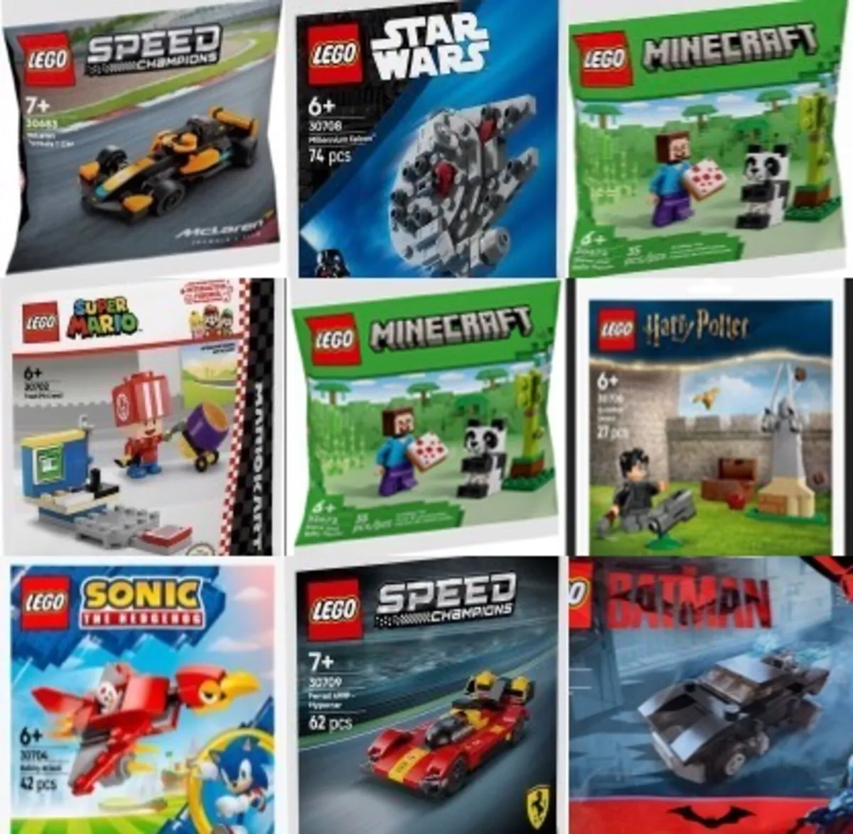 9x Lego polybags - Image 1
