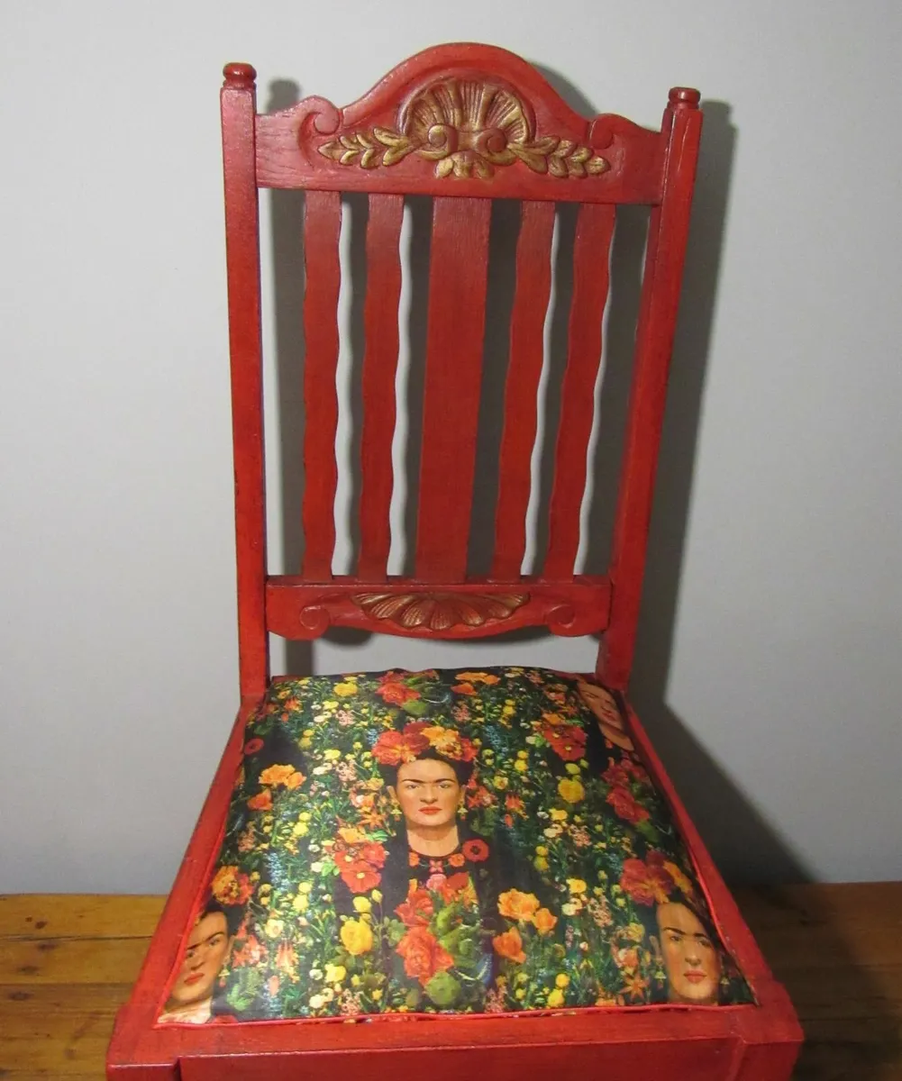 Antique Hand-Painted Wooden Chair - Image 2