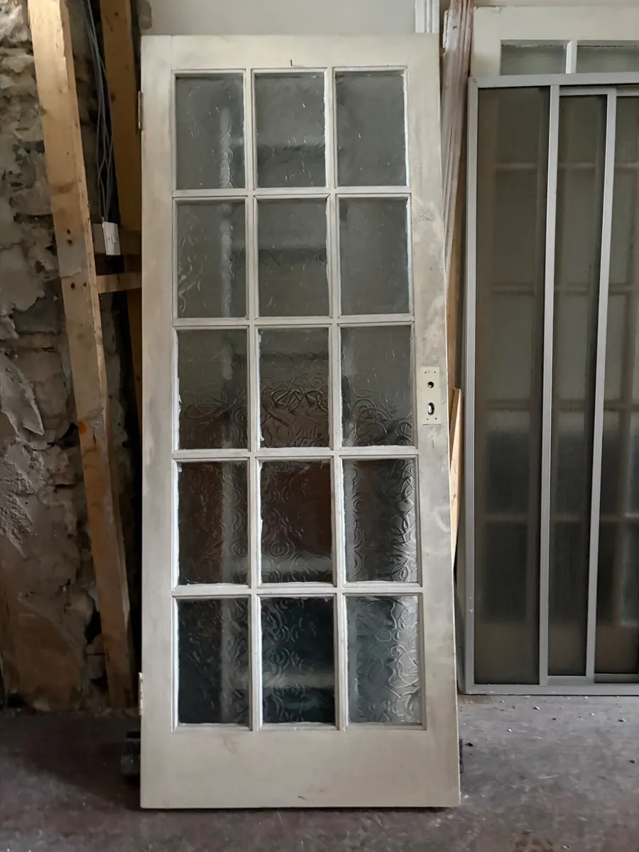 Internal door with glass panels - Image 1