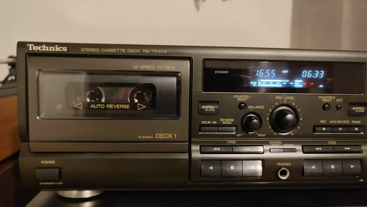 Technics RS-TR474,Double Cassette Player,Tape Deck - Image 3