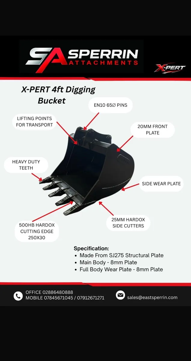4ft digging bucket - Image 1