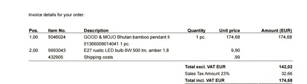 Good & Mojo Bamboo Pendant Light - Image 3