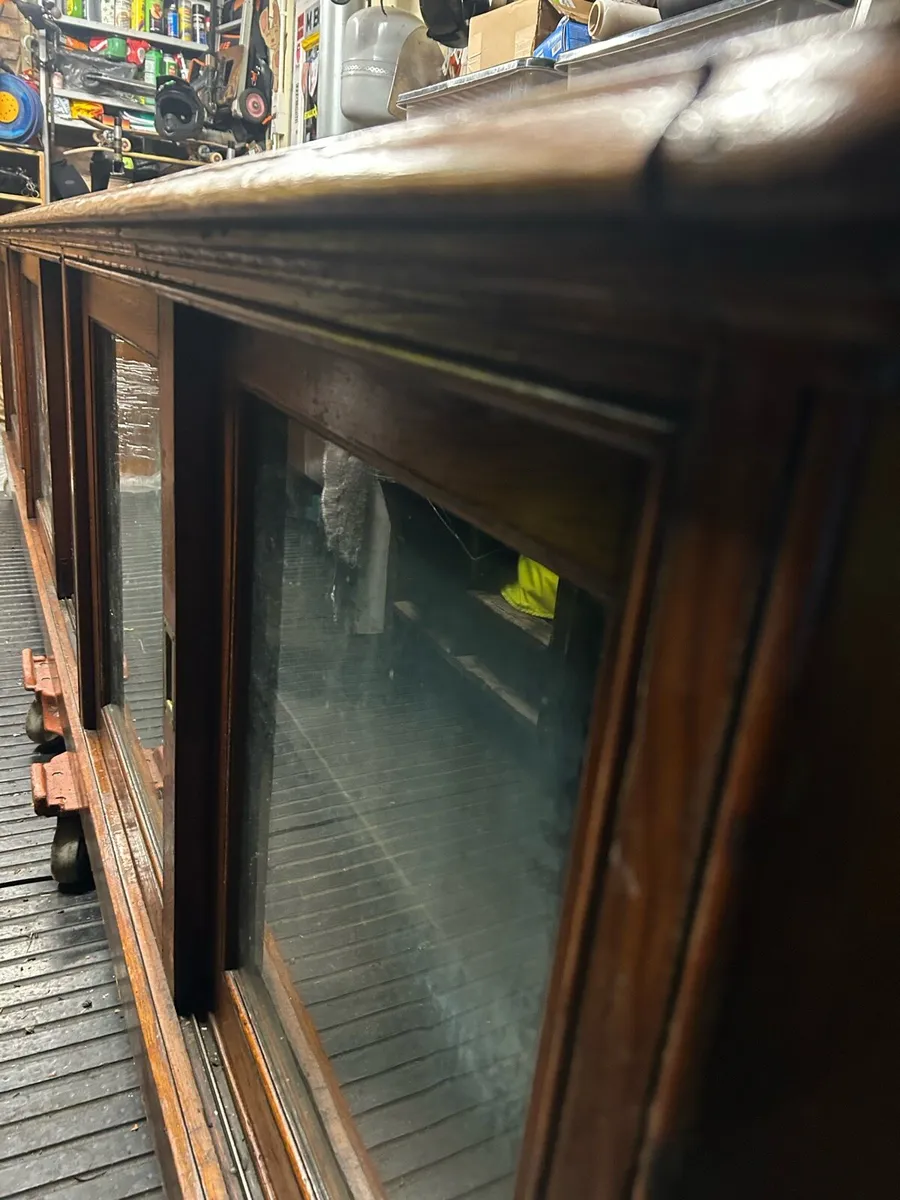 Edwardian chemist shop counter 3.6m long - Image 2