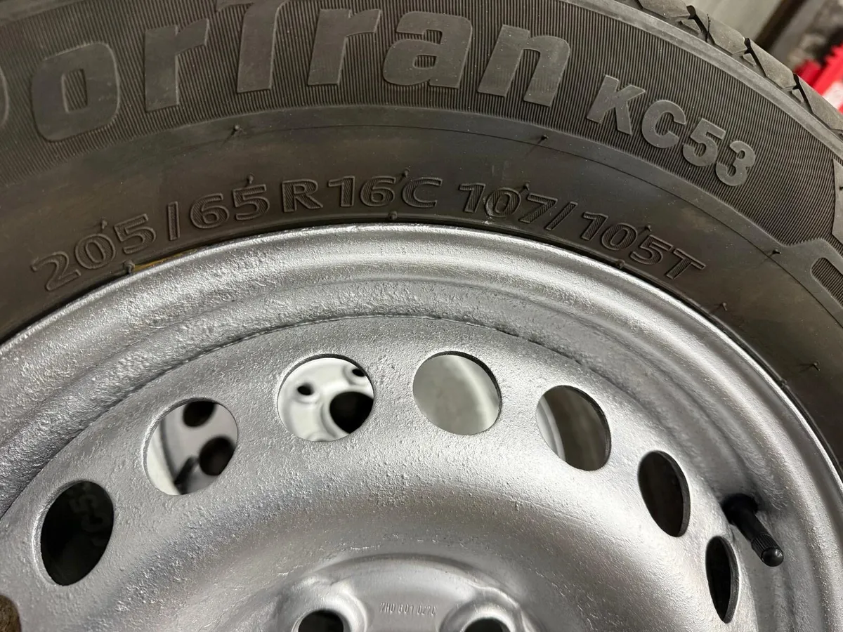 VW Transporter Steel Rims & Tyres 205/65 R16C - Image 3