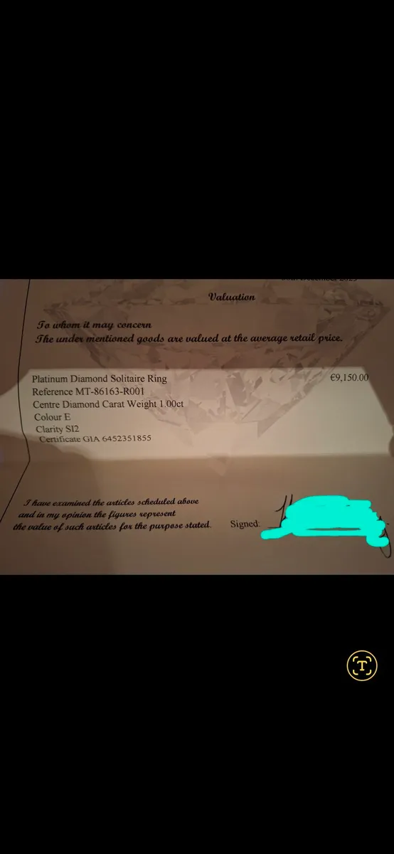 Engagement ring platinum - Image 3