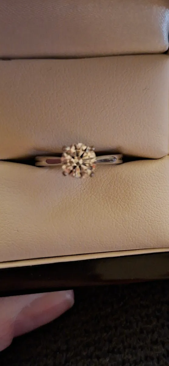 Engagement ring platinum - Image 1