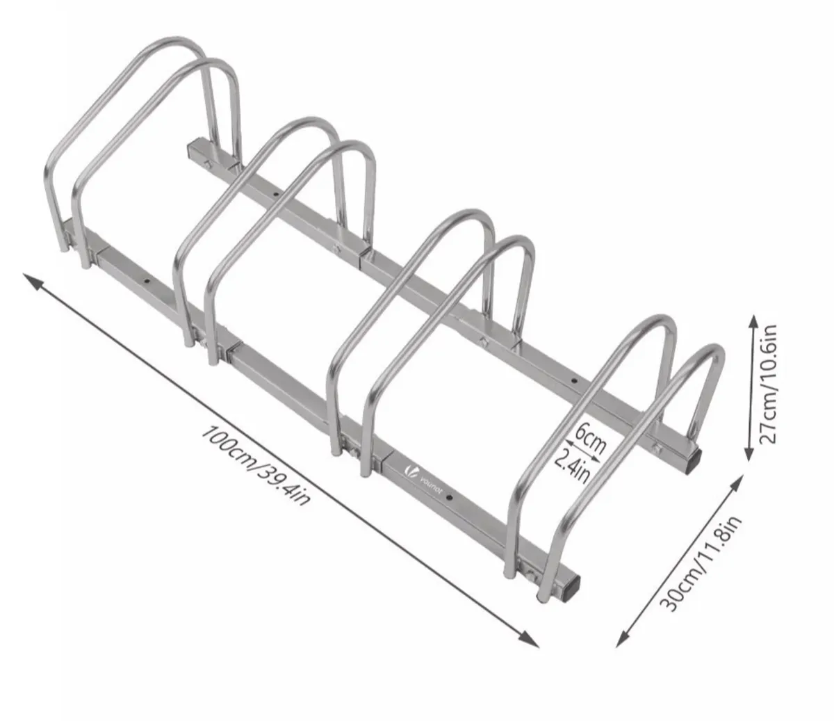 4 Bicycle Parking Stand Steel Pipe Bike Rack NEW - Image 2