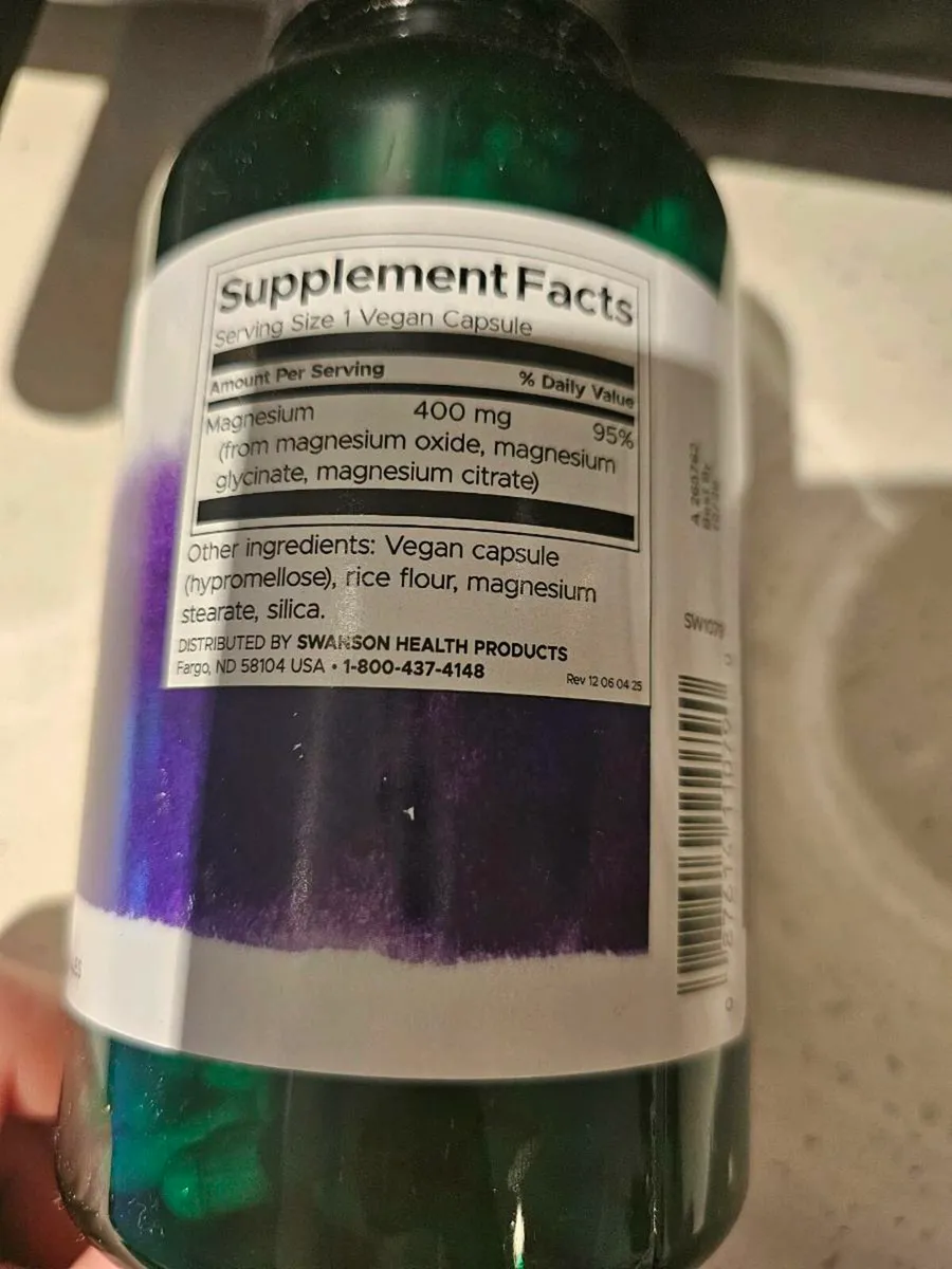 Triple Magnesium Complex, 400 mg, 300 Vegan Capsul - Image 2