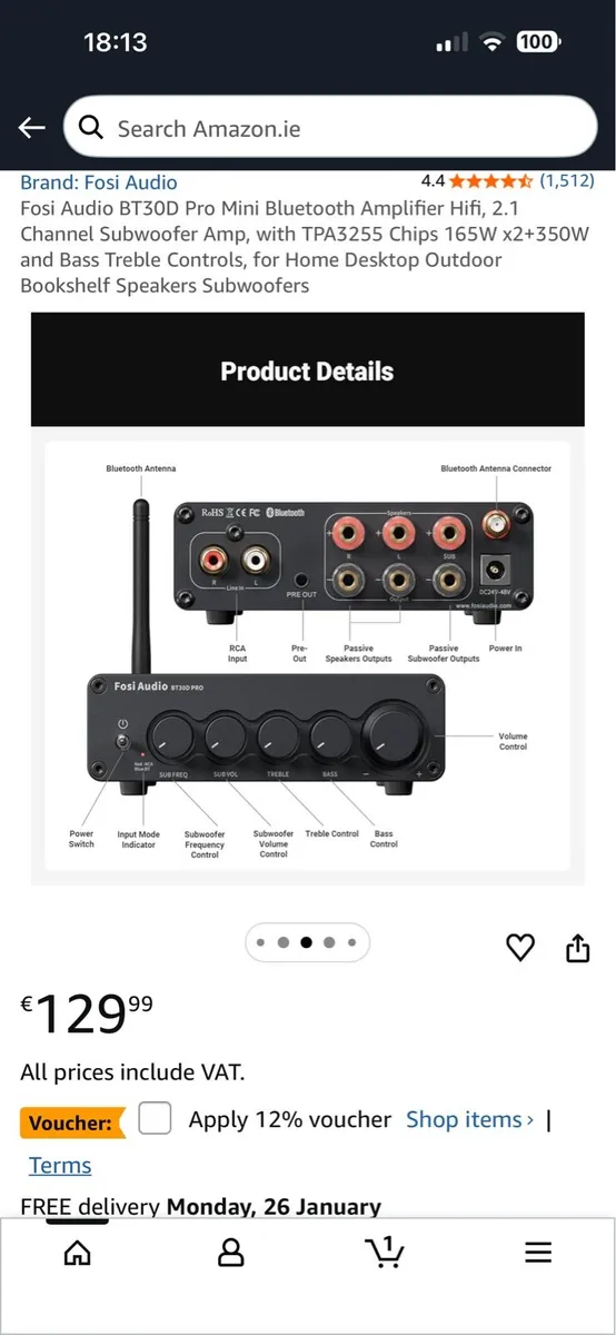 Fosi audio BT30D PRO - Image 1