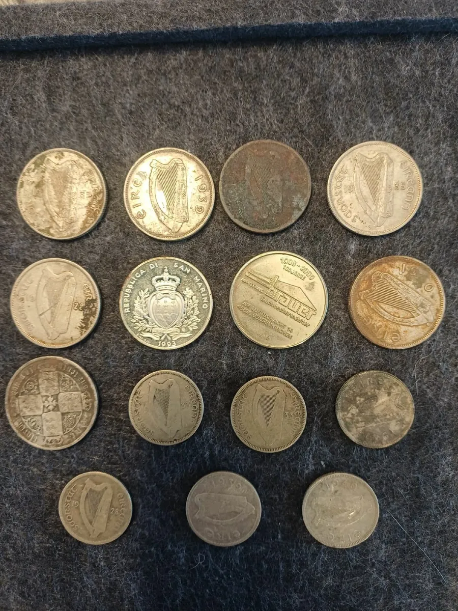 Irish Coins (Old Silver Coins) / Scrap Silver - Image 2