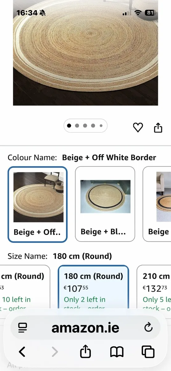 Jute rug for sale - Image 3