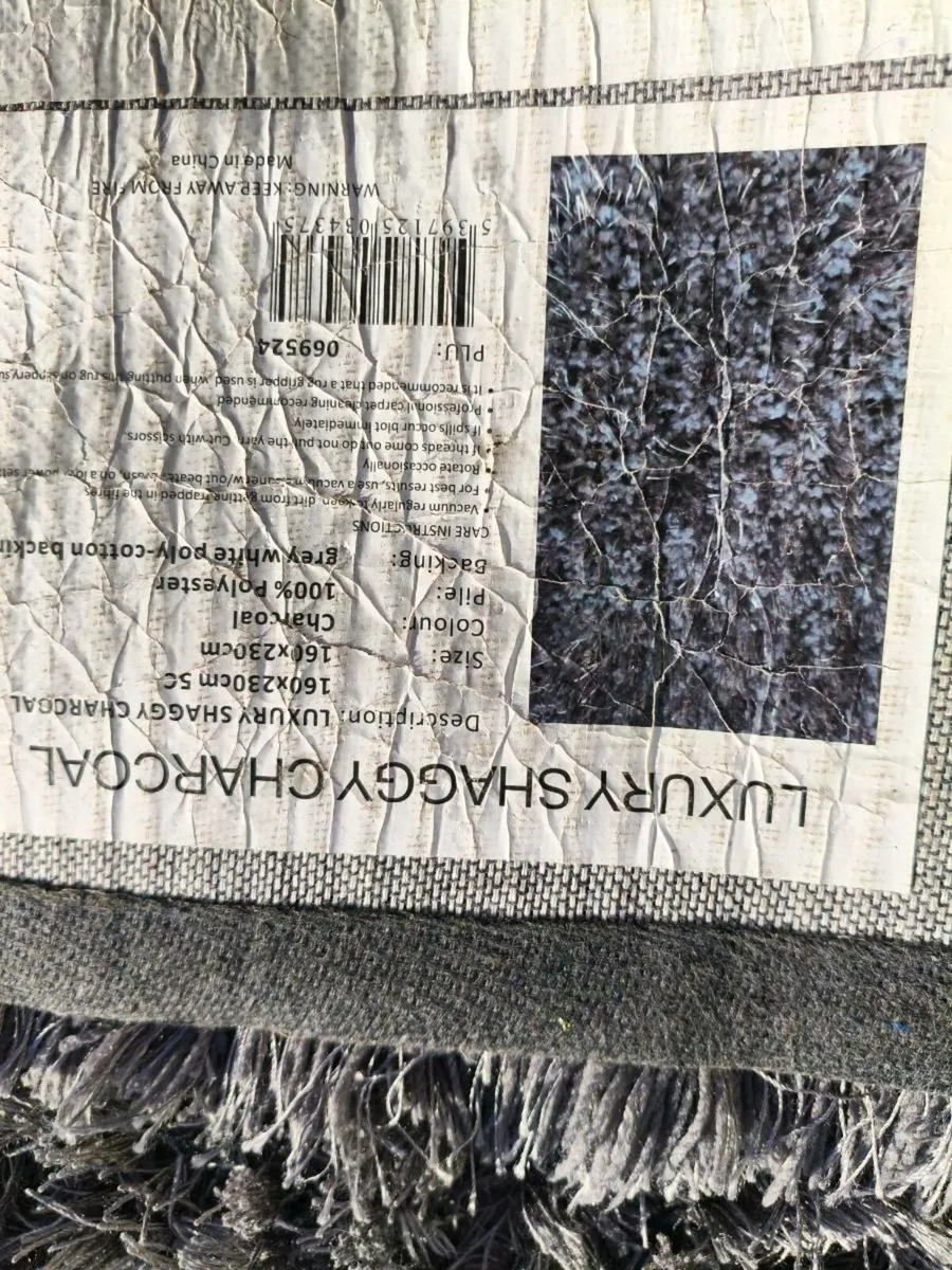 Beautiful gray quality rug , like new 160/230, - Image 3