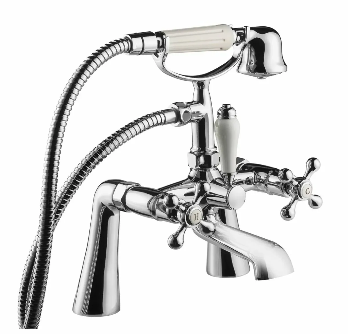 Traditional Victorian Tudor Bath Shower Mixer Tap - Image 1