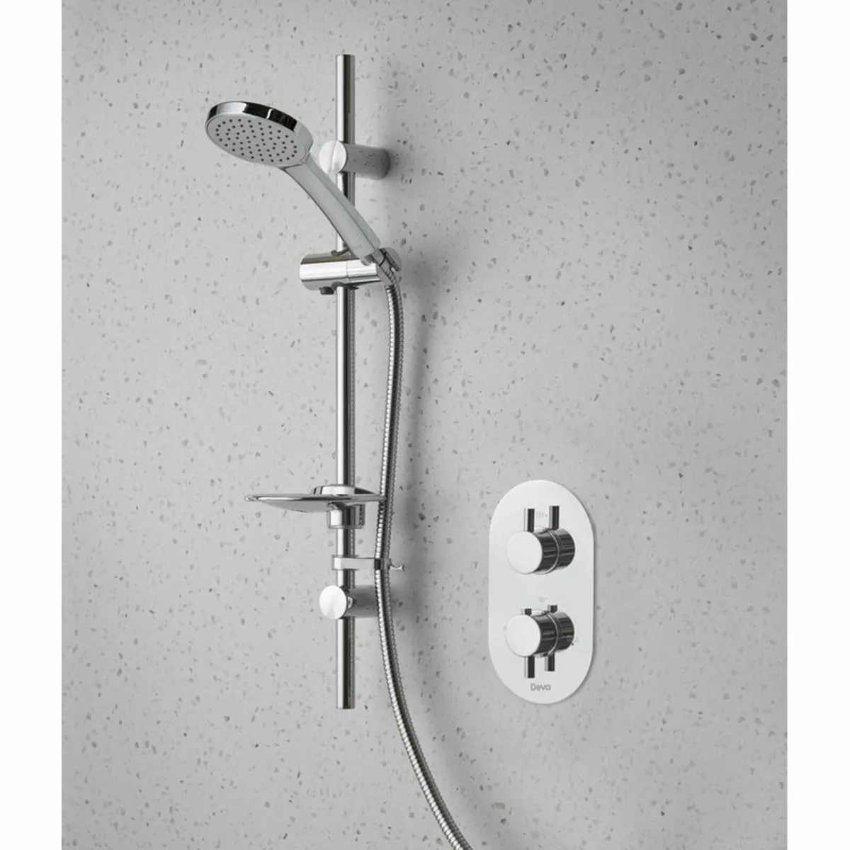 Thermostatic Concealed Shower Valve, Dual Control - Image 1