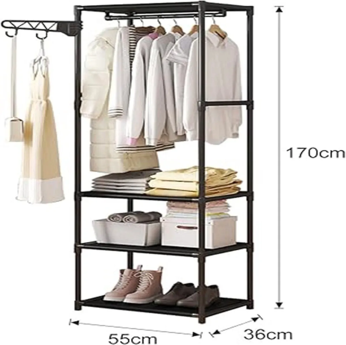 Slimline Clothes Rail Rack Stand Storage NEW - Image 2