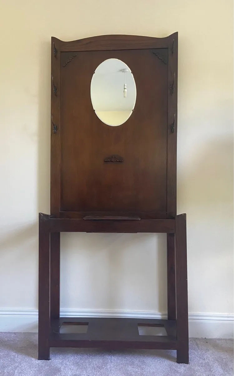 Art deco hallway coat stand