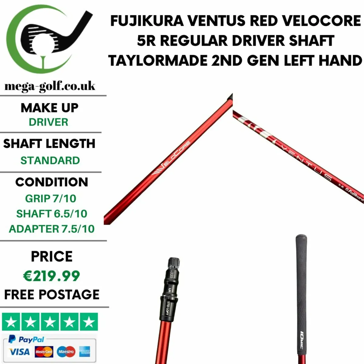 Fujikura Ventus Red Velocore 5R Regular Driver - Image 1