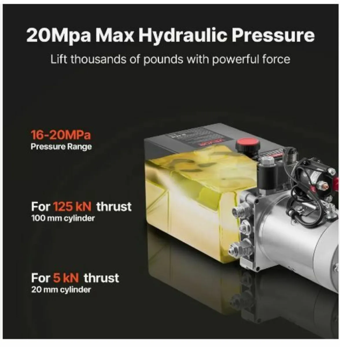 6 L Hydraulic Power Unit, Single Acting Dump - Image 3