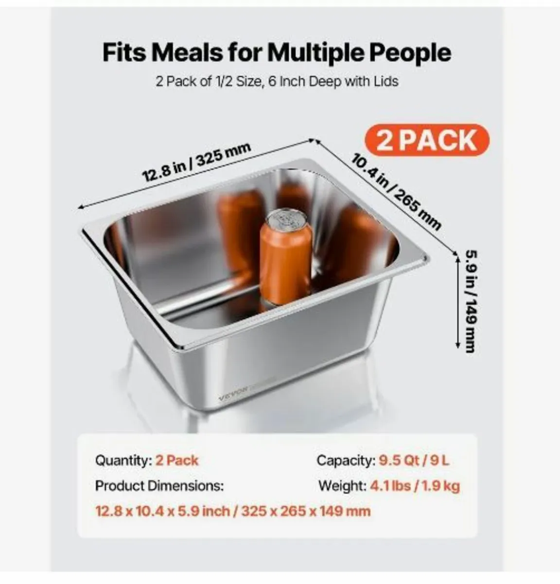 Stainless Steam Hotel Pans - Image 3