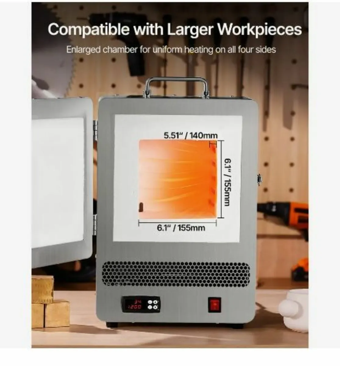 Tabletop Kiln Melter, 1500W - Image 4