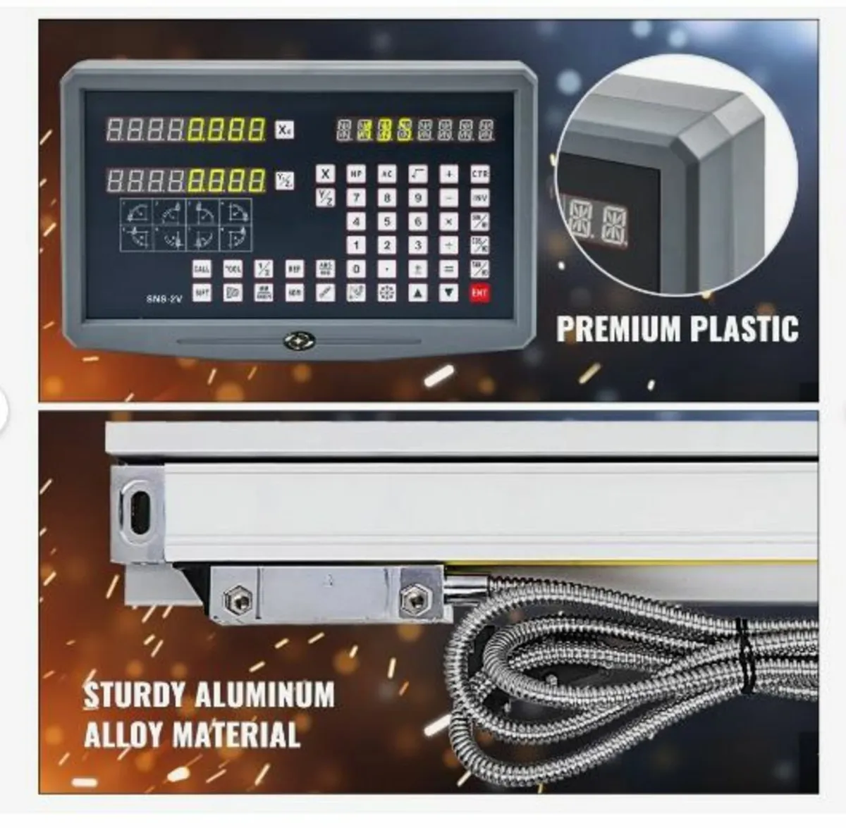 2 Axis Digital Readout DRO Display 1000mm and 250m - Image 2