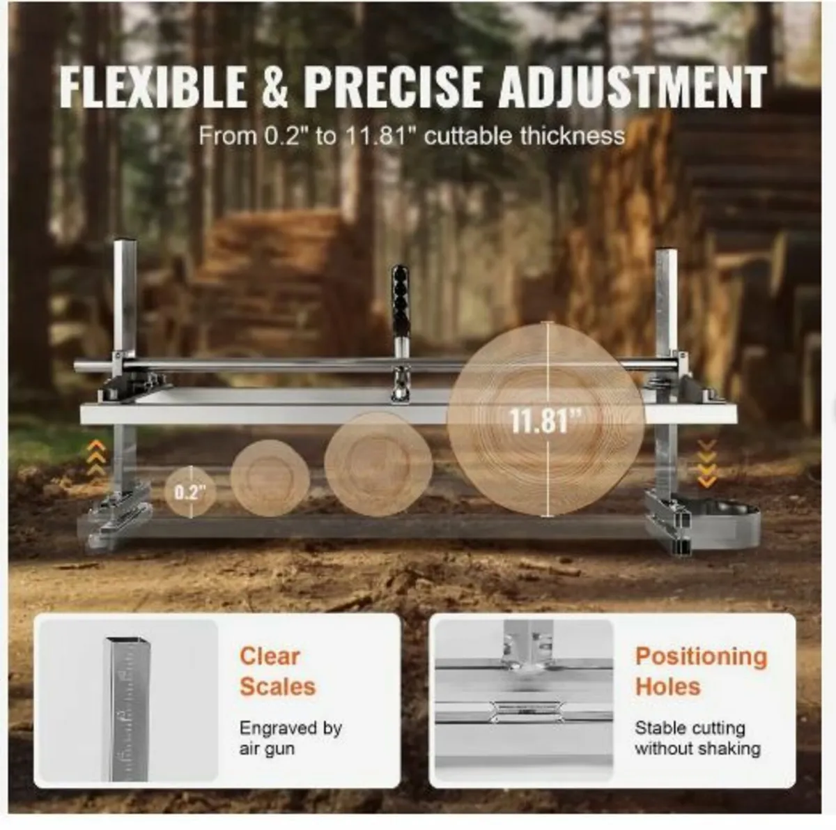 Portable Sawmill 35.6cm-91.4cm Guide Bar - Image 4