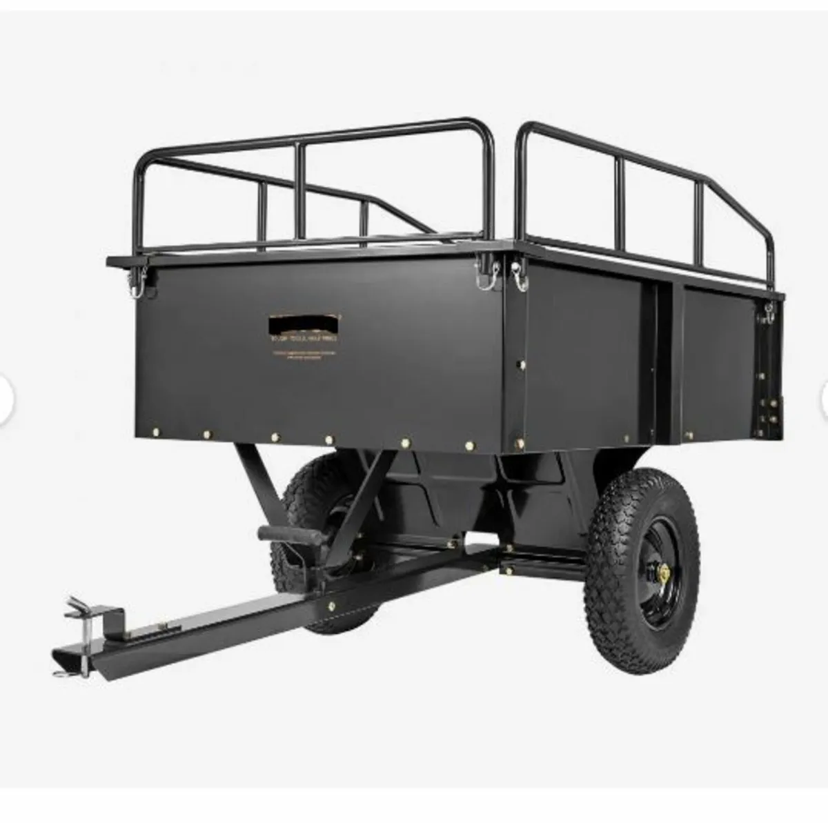Heavy Duty ATV Trailer Steel Dump Cart - Image 1