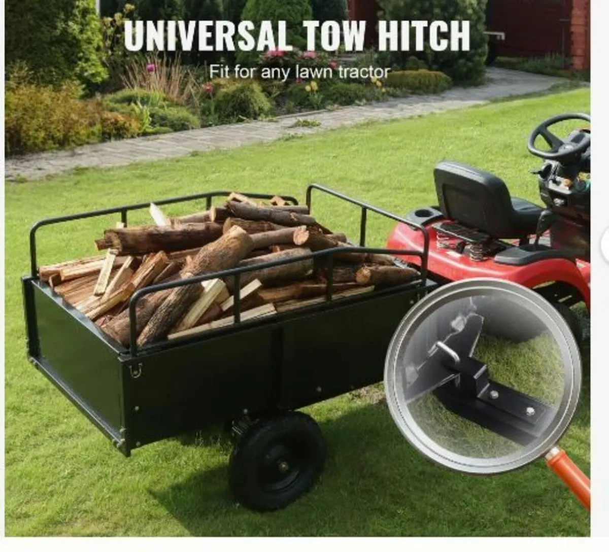 Heavy Duty ATV Trailer Steel Dump Cart - Image 3